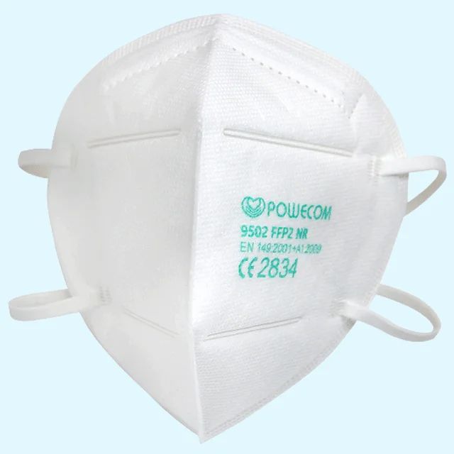 1 Powecom ffp2 mask respirator disposable earloop supplier disposable face mask with logo Mask adult