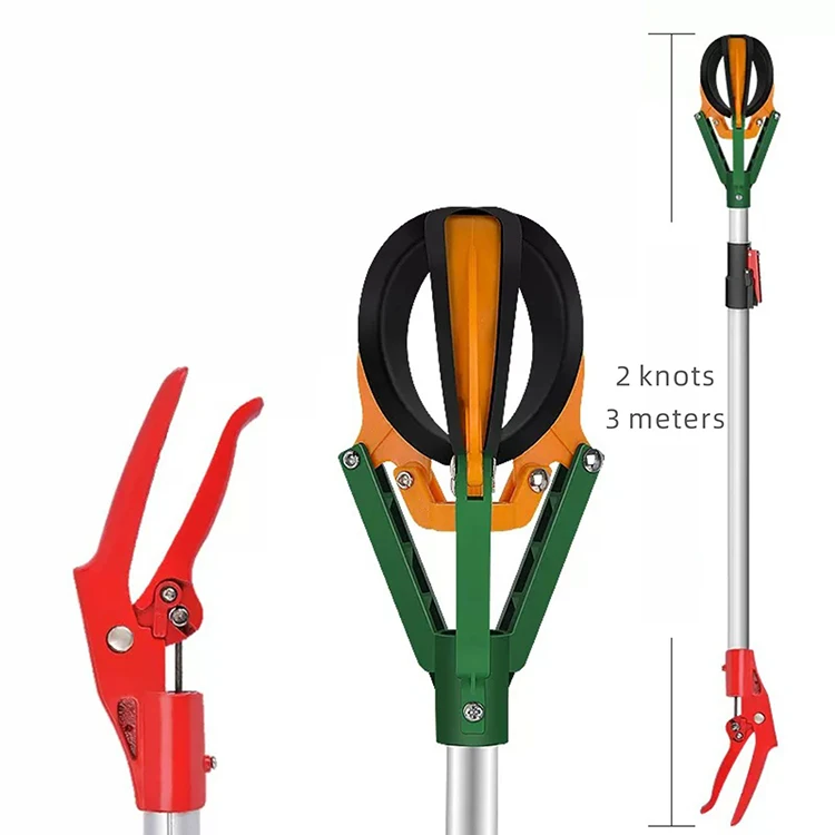 1.8-3/2.3-4 Meter Telescopic Labor-saving Altitude Long Pole Handle Fruit Picker Garden Tool