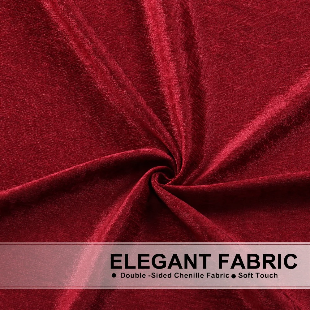 Red Blackout Church Curtains Cloth for Living Room Ready Made Home Cortina Window Treatment Curtain and Drapes
