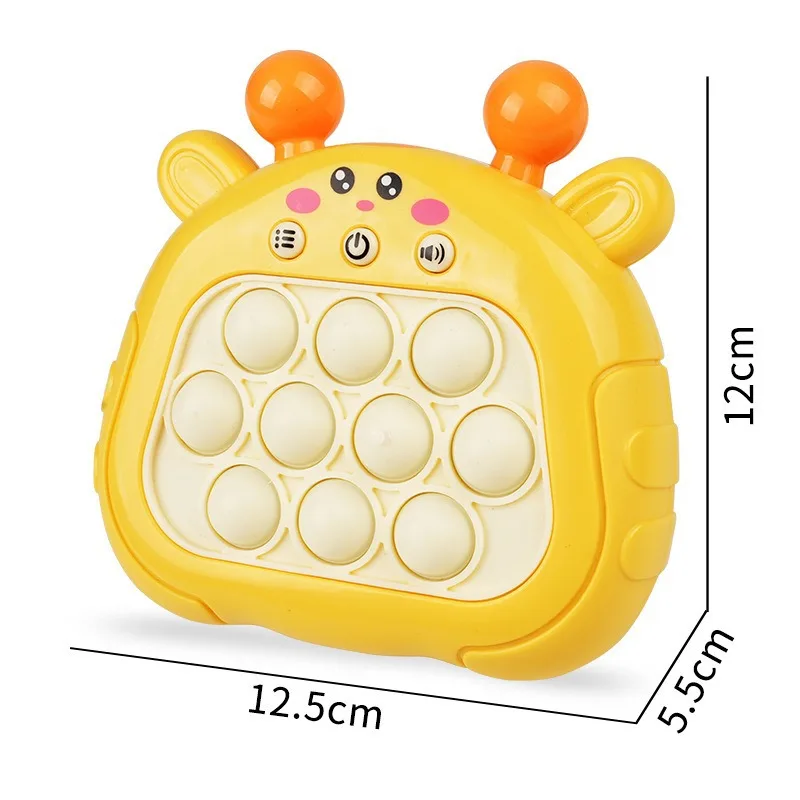 Electronic Children Release Fast Memory Button Pop Novelty Gag Toy Puzzle Machine Kids Quick Push Bubble Game Console