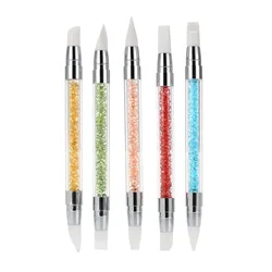 private label silicone dust acrylic nail art brush set