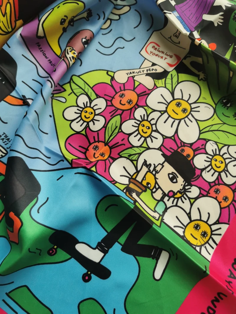 Woman Silk Scarves 90x90cm