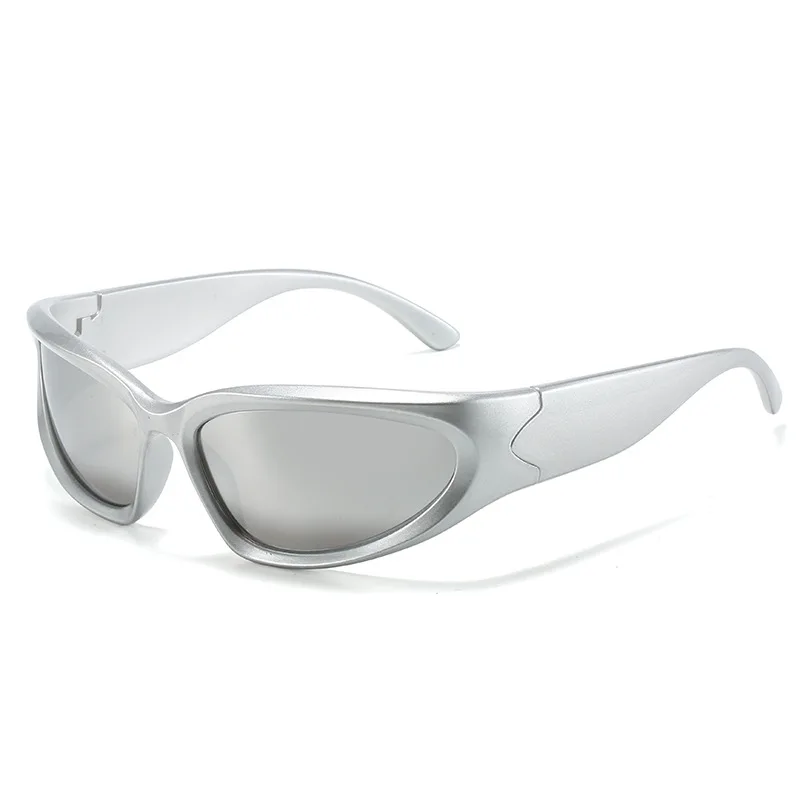 Steampunk Sunglasses Women Mirror Sports Y2K Sun Glasses Men UV400 Punk New Shades Colorful Fashion Eyewear