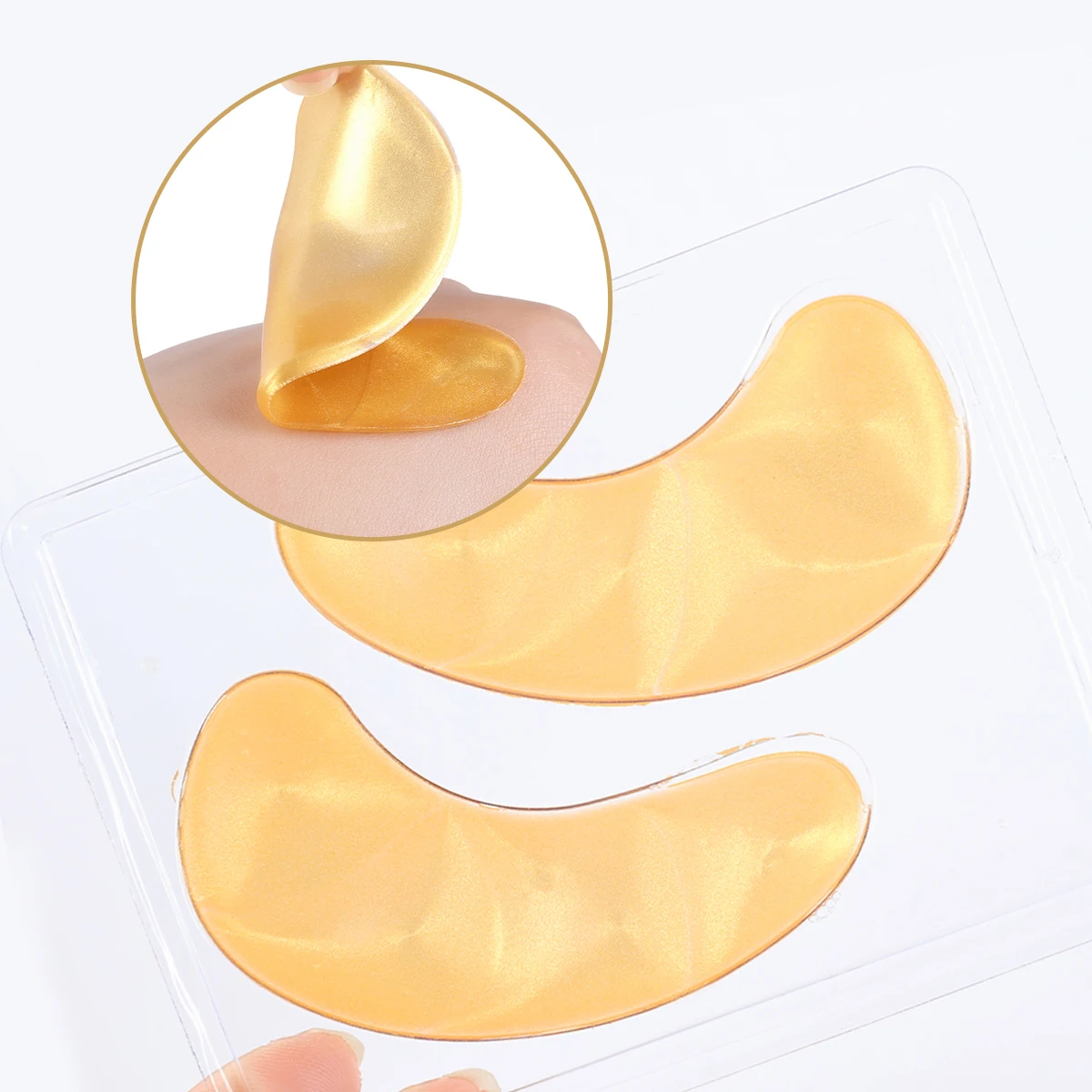 OEM ODM 24k Gold Eye Mask Dark Circle Hydrogel Eye Mask Removing Puffiness Bags Collagen Gel Eye Patch Under Eyepad Parches