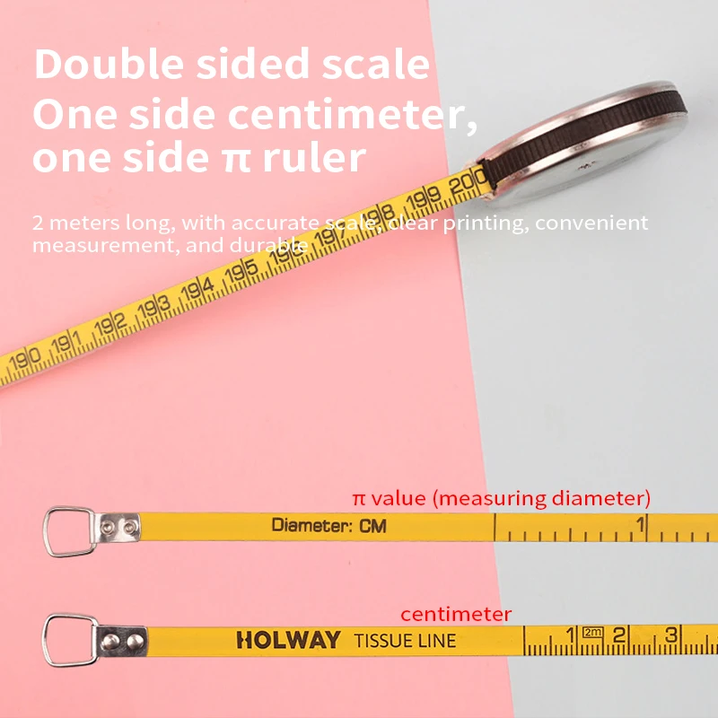 Stainless Steel Small Tape Measure, Mini Retractable Dual Sided 80 Inch/2M Measuring Tape, Silver Measure Tape