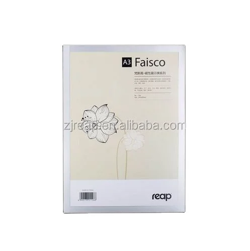 Сбор 3126 Faisco A3 297*420 мм ПВХ магнитный офисный значок внутреннее настенное крепление держатель знака информация о дисплее плакат дверной