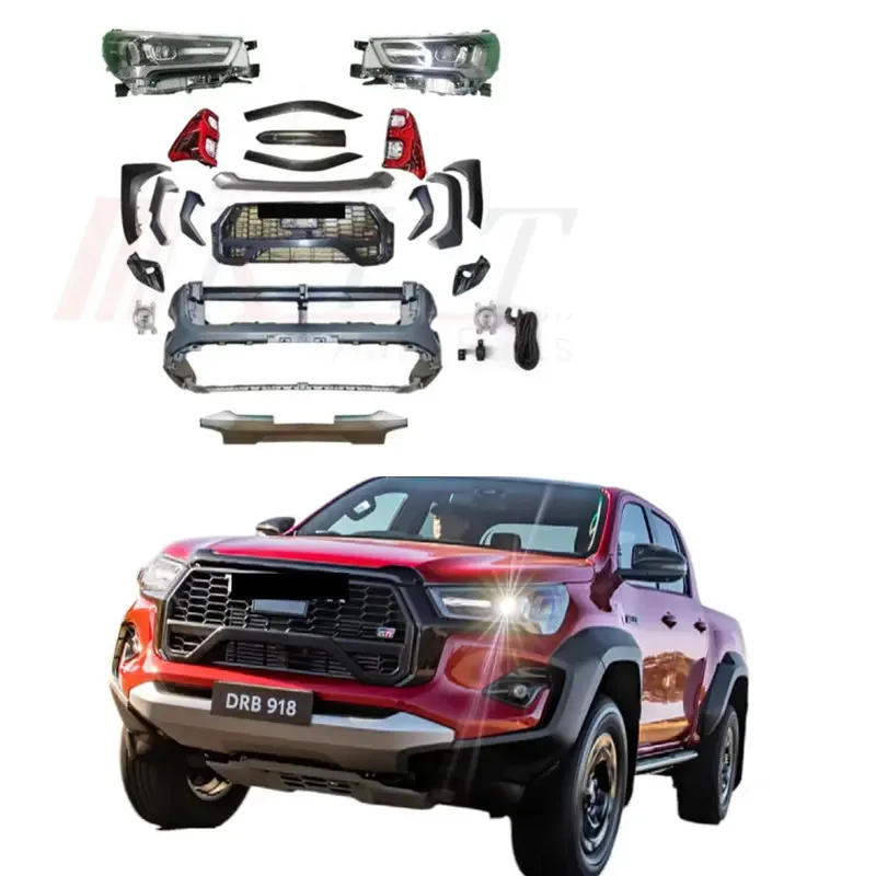 KLT 2023 Gr Sport Facelift Kit Conversion Kit Upgrade Bodykit For Toyota Hilux Revo 2016 2017 2018 2019 2020