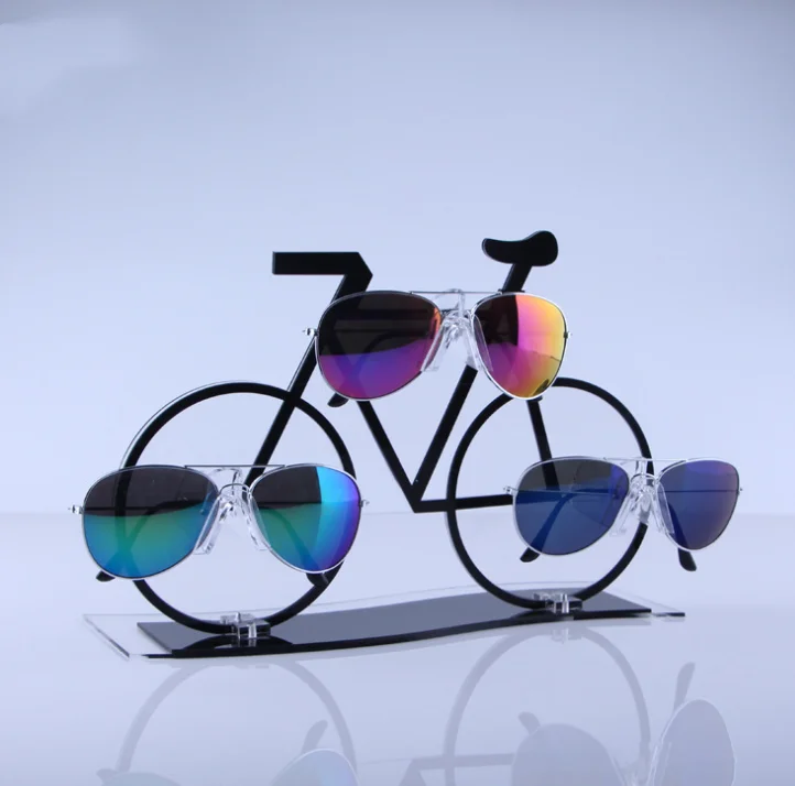Acrylic car shaped glasses display stand Desktop creative optical shop transparent sunglasses window display racks and holder