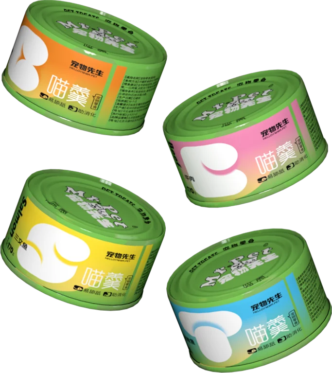 Оптовая продажа высококалорийное лакомство для домашних животных 170 г мягкие влажные консервированные корма кошек курицы говядины лосося