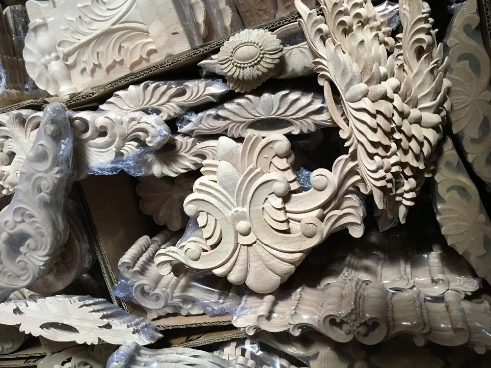 Hot New Products wood carving wood moulding wood carving appliques
