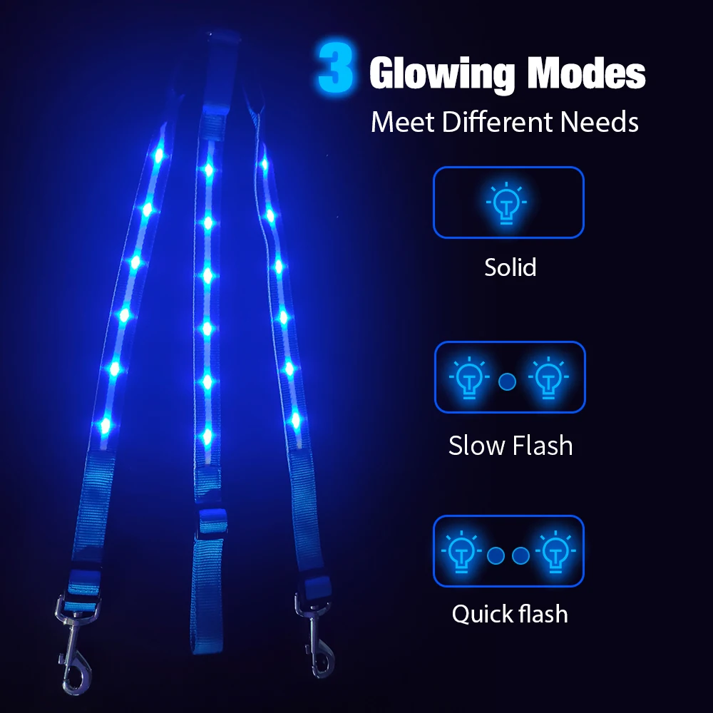 
New Arrival Led Light Flashing Driving Harness Breast Collar Horse 