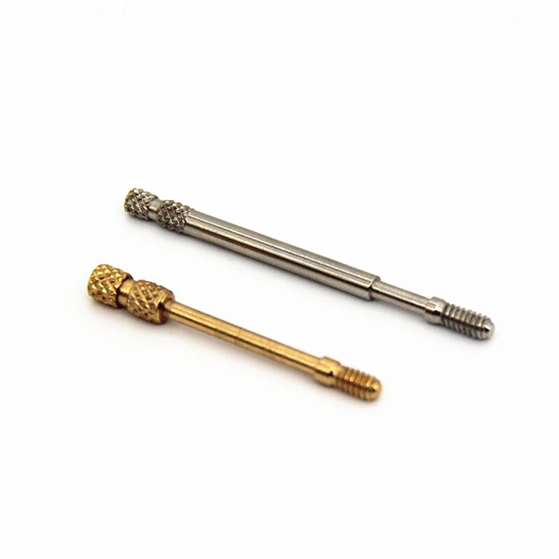 4-40#UNC D-SUB Brass knurled hand tighten thumb screw for computer