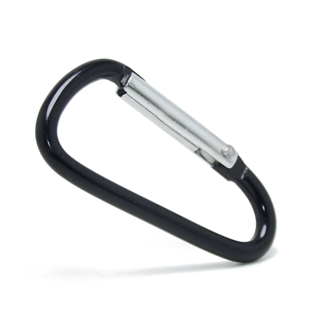 D Ring Shape Buckle Hook Clip Tools Snap Key Ring Outdoor Climbing Accessories Camping Keychain Metal Aluminum Keyring Carabiner