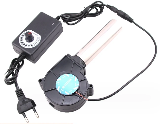 9733/7530 турбина 220 В регулируемая скорость вентилятор охлаждения центробежный двойная шаровая древесный огонь гриль для барбекю