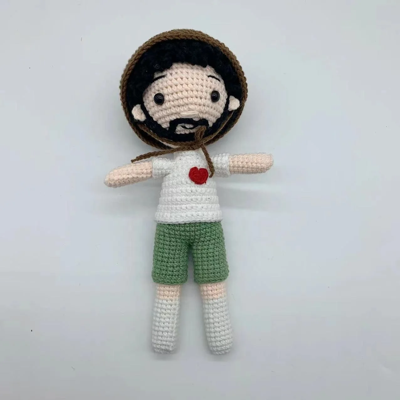 Вязанные вручную игрушки амигуруми Рыбак Сделай Сам крючком рыболовная одежда можно снимать и снимать