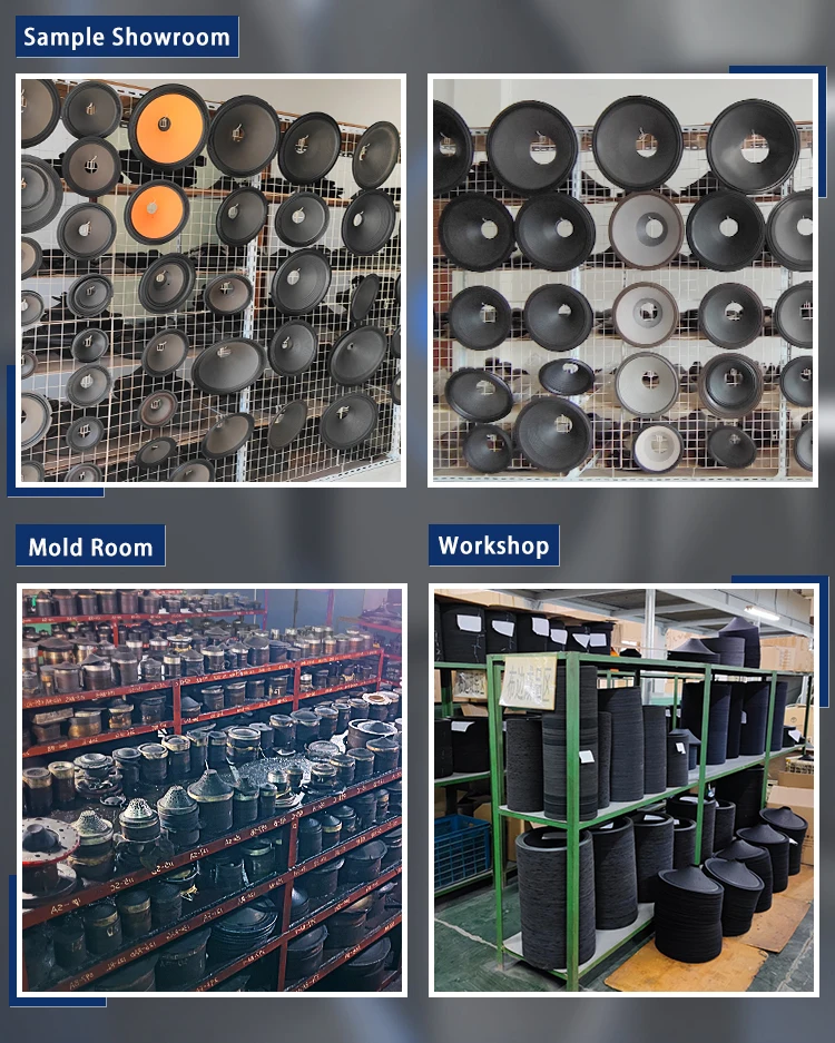 Car speakers & accessories Speaker Parts 10'  Foam Edge Paper Cone 8 15 18 Inch Subwoof Speakers Cones