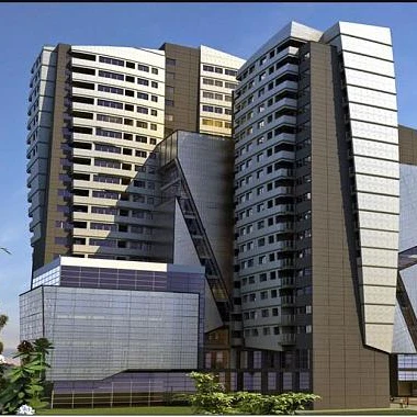 glass curtain wall commercial building apartment