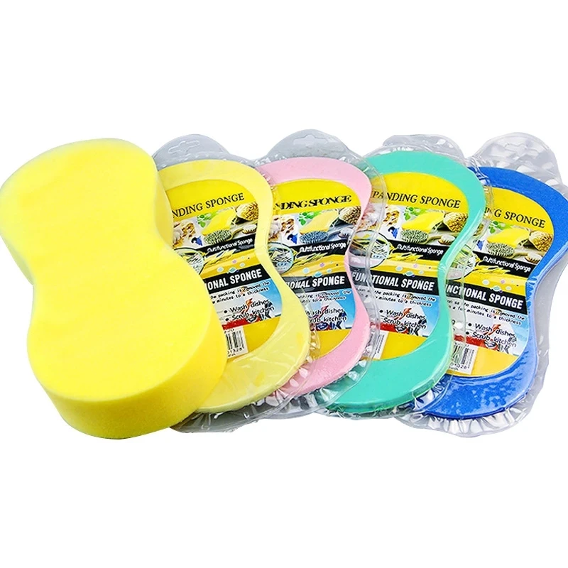 Multifunction Large 8-character Vacuum Compressed Auto Paint Care Cleaning Tool Multipurpose Car Washing Sponge