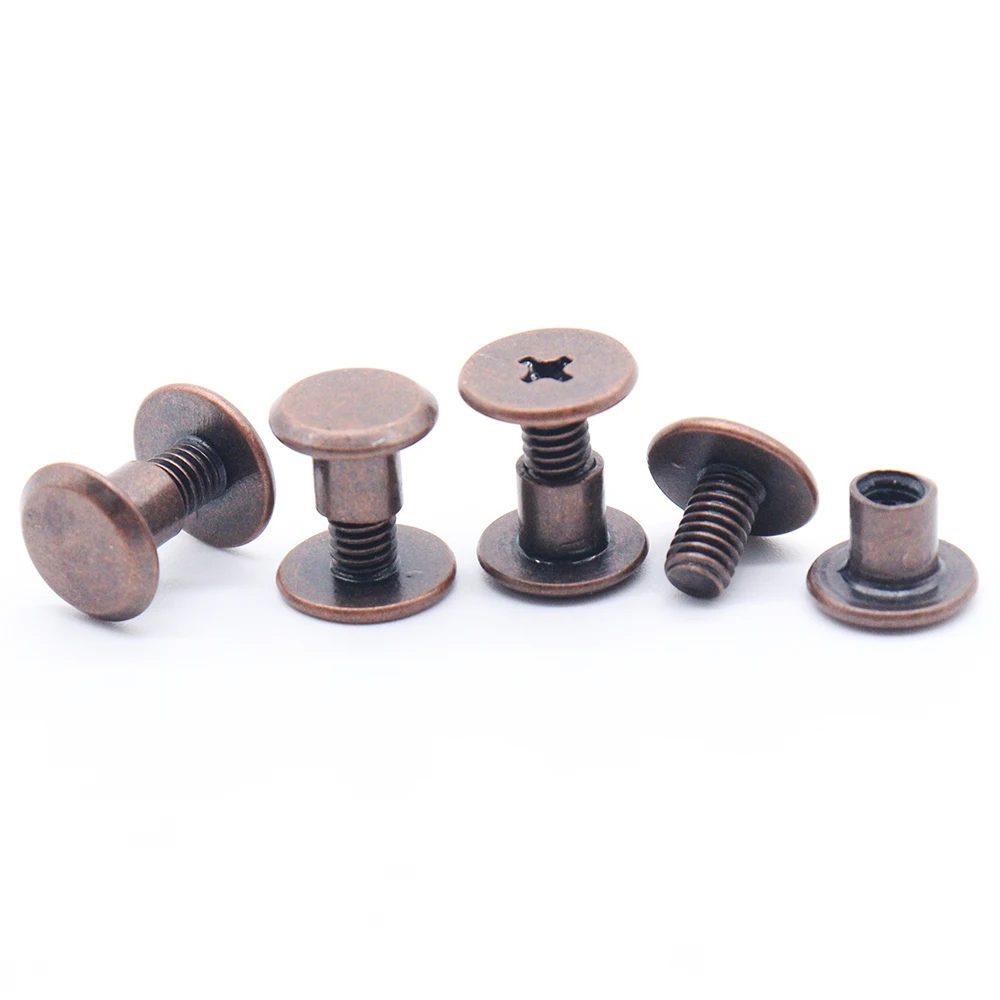 M6 Furniture Bolt Brass Flat Head Hardware Connected Decorative Steel Nut And Customized Screws Screw Connector Bolts Metric