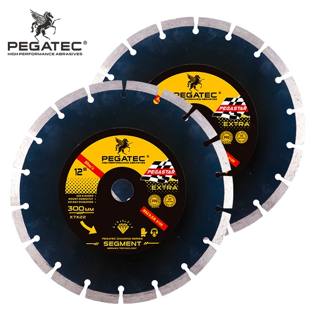 12' 300x22.2x7mm Pegastar Segment diamond cutting blade