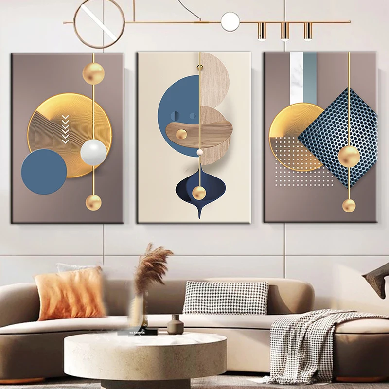 Modern Luxury Abstract Canvas Painting Nordic Poster and Prints Wall Art Modular Picture For Home Office Decor Cuadros