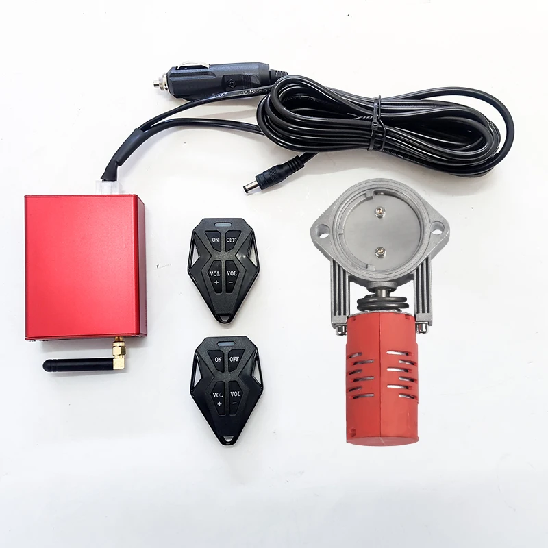 sin 2.5inch SS304  exhaust Electric valve Cutout EXHAUST full kit with new remote