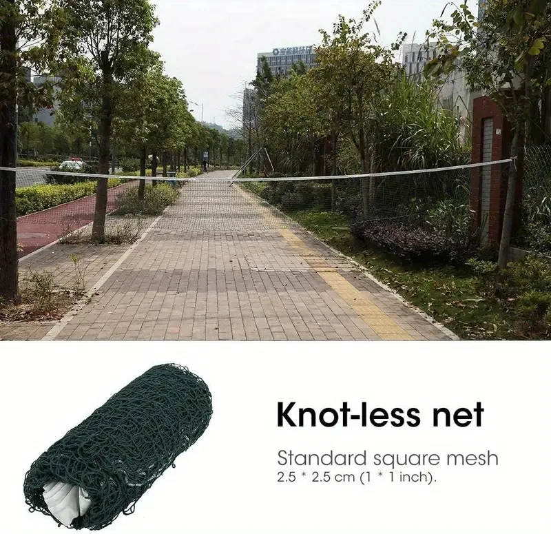 Lightweight Polypropylene Feather Badminton Net Recreational And Competitive Play No-Knot Design Badminton Net