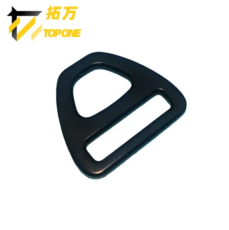 Black triangle high load-bearing aviation aluminum buckle backpack strap buckle accessories