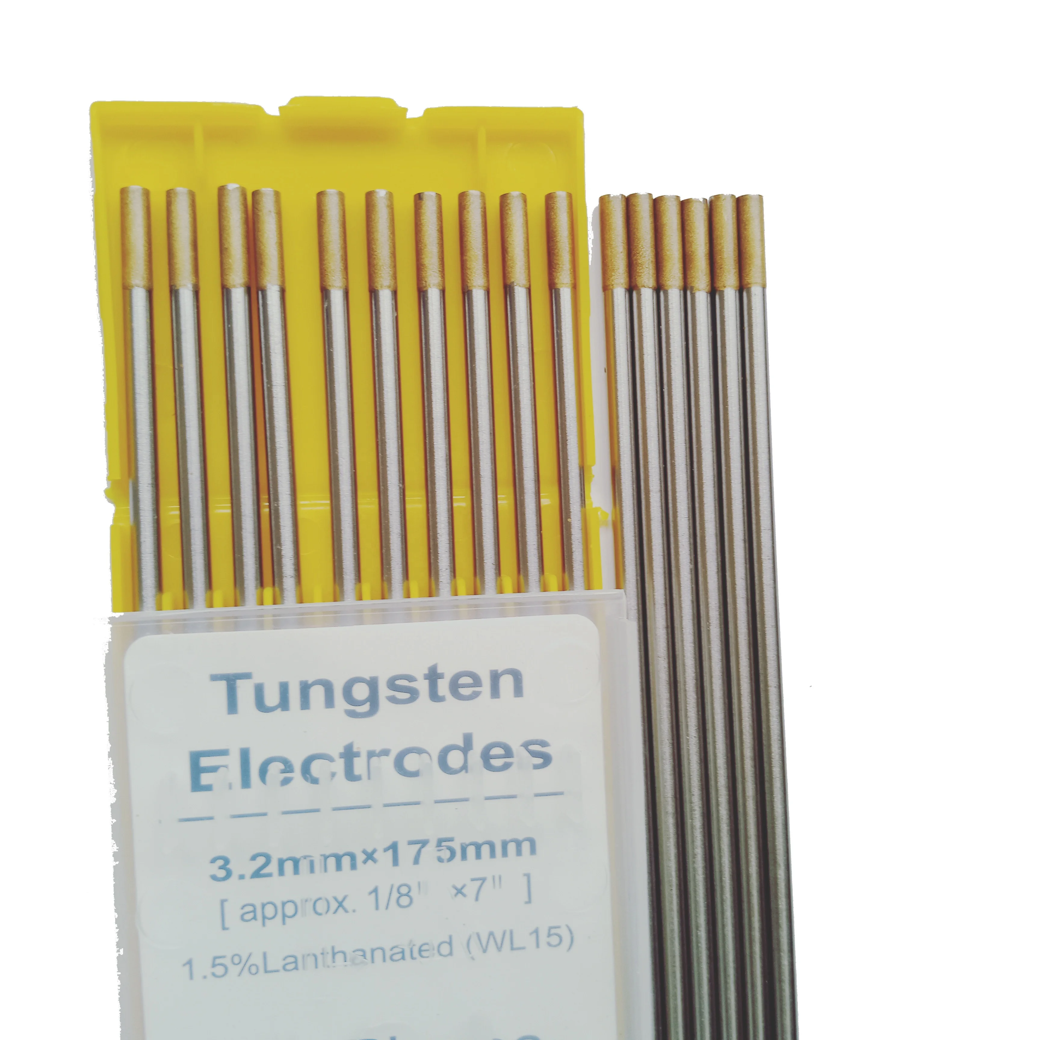Gold Tip WL15 1.5% Lanthanated 3.2MMX175MM Tungsten Needle For TIG Welding