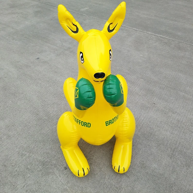 FQY Ctue Animal Shaped Inflatables Boxing Kangaroo Toy