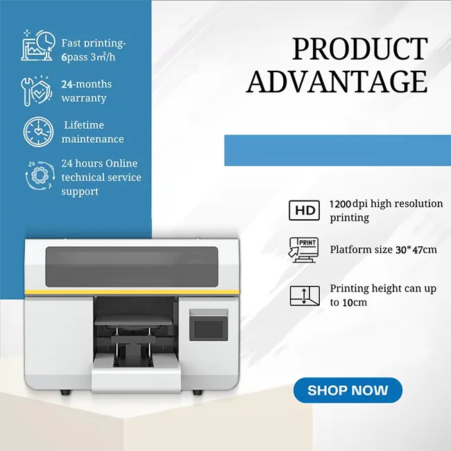 2024 hot selling Visual-Tex hIgh resolution ang high speed a3 uv dtf printer varnish transfer sticker printing