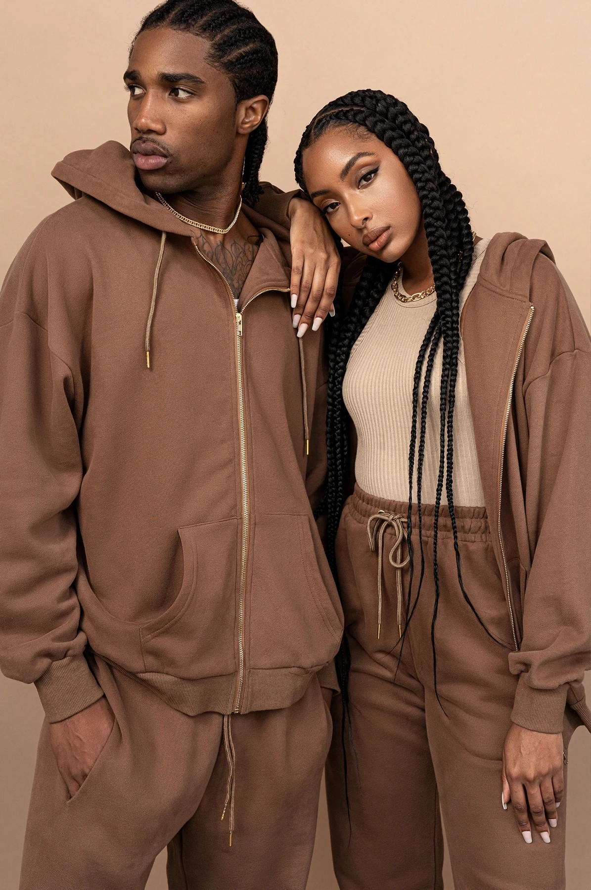 2021 jogger jumper Gym Custom Workout 2 piece women set crop top oversize hoodie women sweatshirt