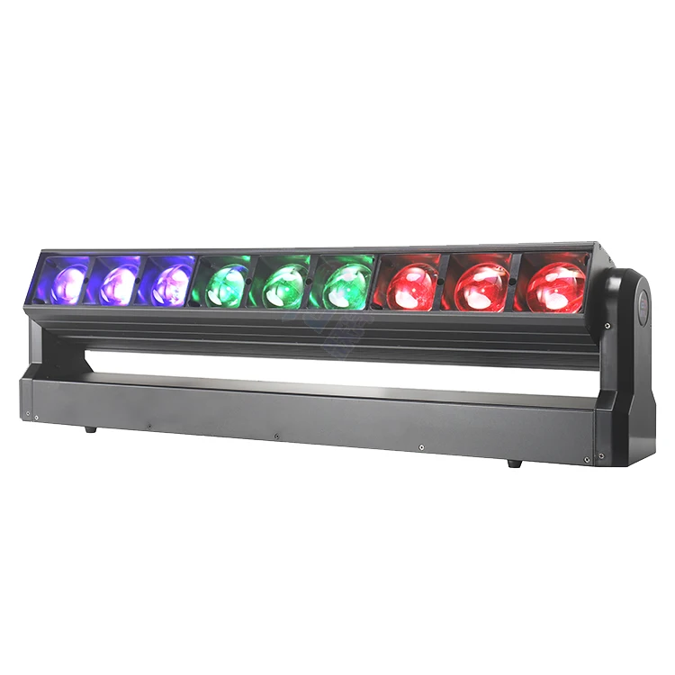 9x60w Zoom Wash Beam Nightclub Pixel Bar RGBW 4in1 LED Bar Moving Head DJ Light DMX Stage Lighting