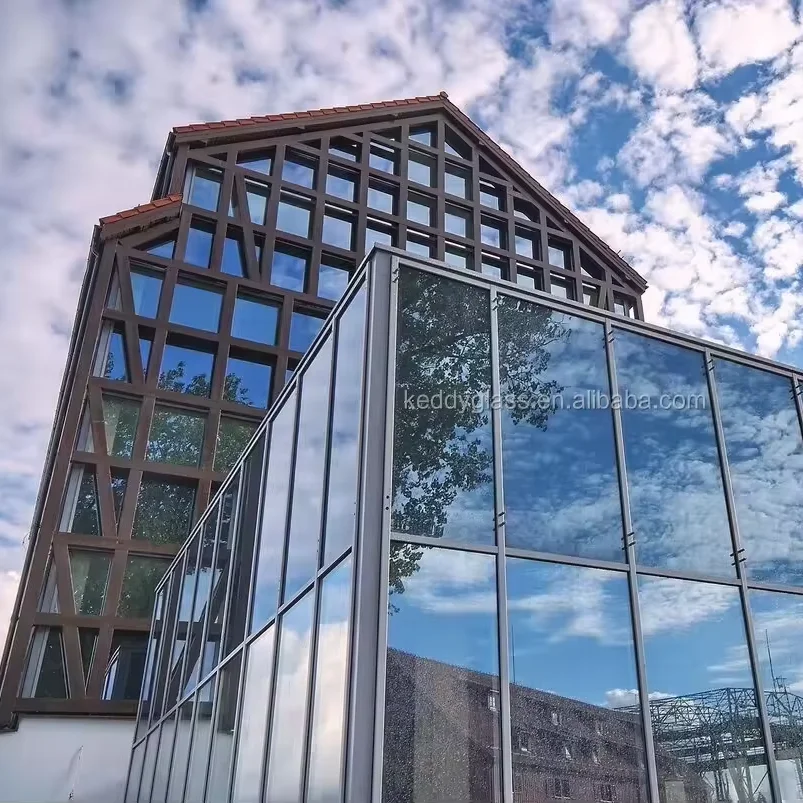 Professional Manufacturer 4mm 5mm 6mm	Dark Blue Color Reflective Glass with Various Size