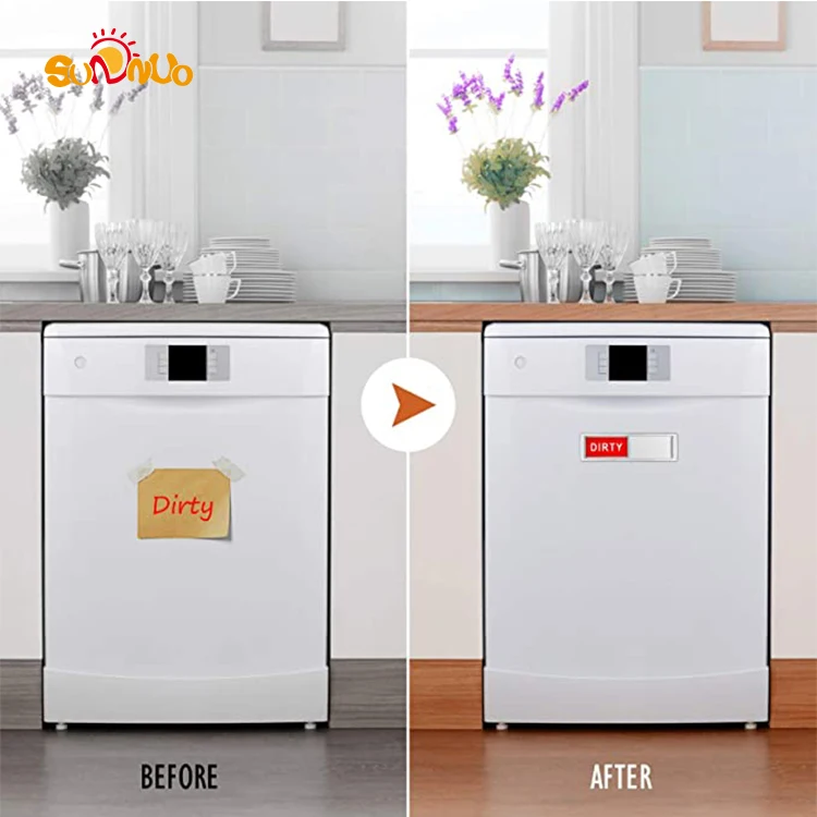 
Universal Kitchen Dish Washer Refrigerator Magnet for Kitchen Organization Dishwasher Magnet Clean Dirty Sign Indicator 