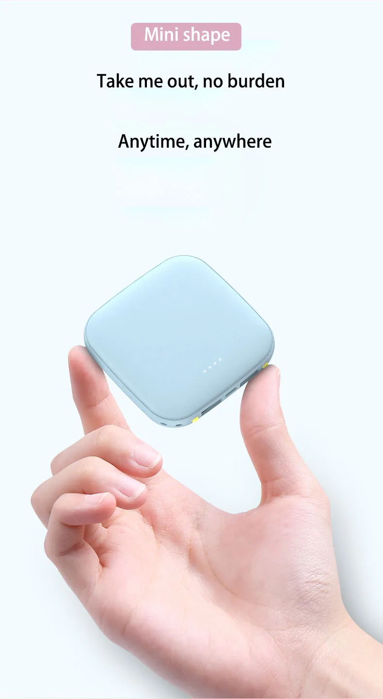 
Corporate gifts wholesale 2020 mini power bank 10000 mah power bank for all smart phone 