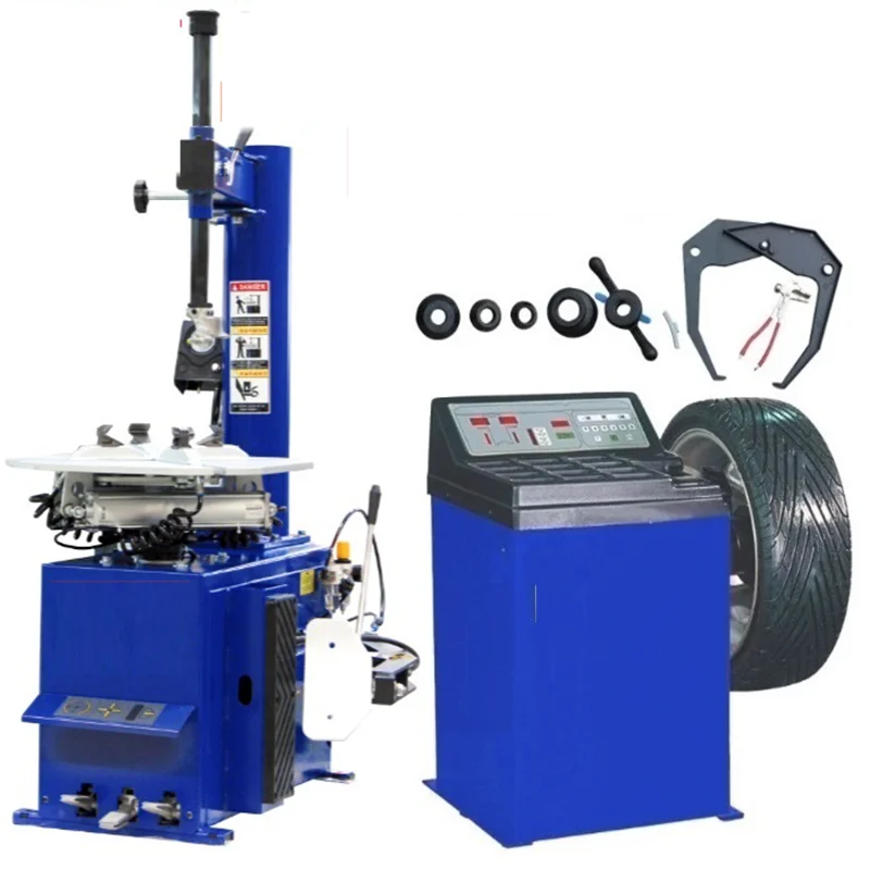 Fostar OEM ISO CE Workshop Garage Approved Fully Automatic Portable Used Tyre Changer And Wheel Balancing Machine Combo For Sal