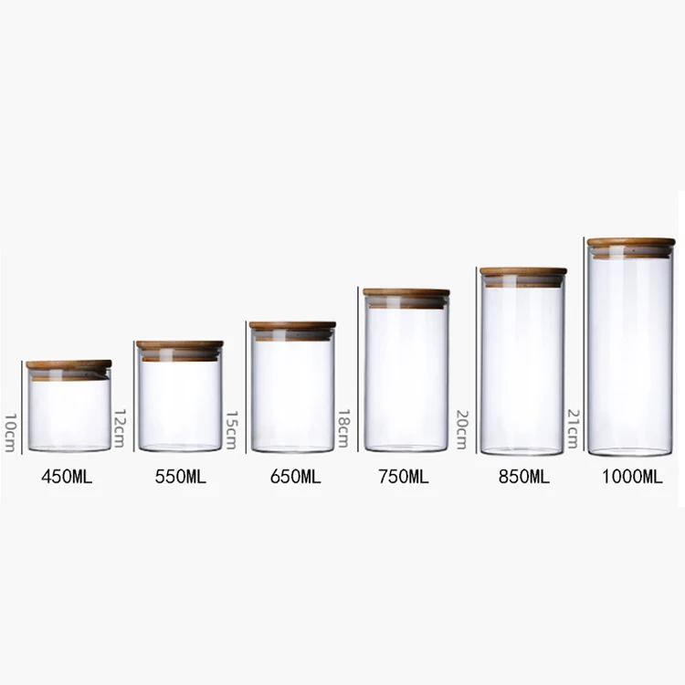 400 мл 500 мл 600 мл Кухонный Контейнер Для Хранения Продуктов стеклянная банка для варенья стеклянная банка
