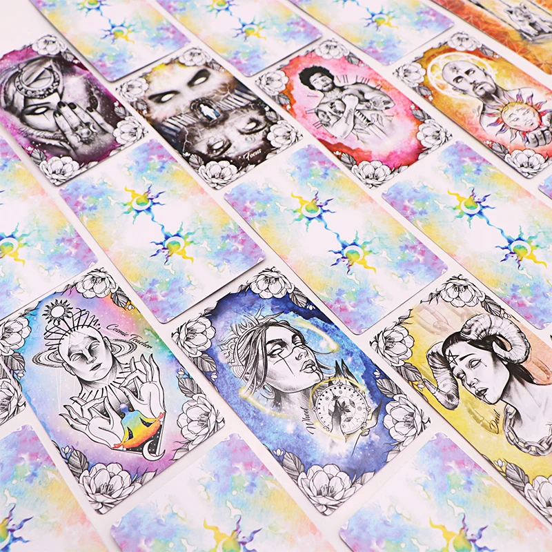 Custom Printing Oracle Gold Foil Deck High Quality Golden Edge Side Golden Paper Tarot Cards 78 Decks With Magnetic Box