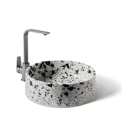 Bentu HUI round lavabo bathroom terrazzo luxury wash basins and sinks hotel project freestanding