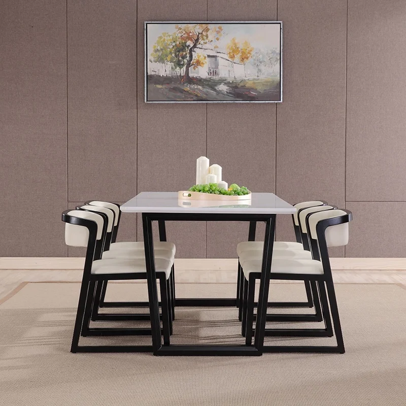 Wholesale Home Furniture Dining Table Set Nordic Marble Dinning Table