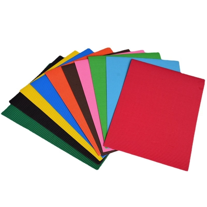 Wholesale color corrugated paper black kraft corrugated cardboard paper roll or sheets