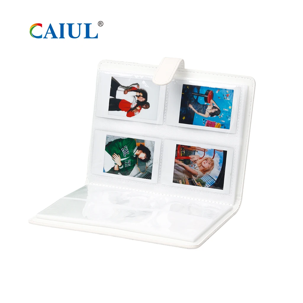 Caiul 128 Pockets Fujifilm Instax Mini Film photo album Embossed PU Leather Photo Album