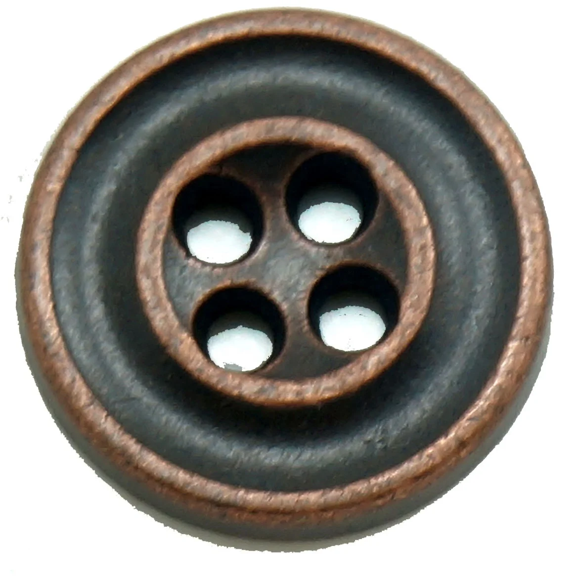 custom made Solid bronze tone 2 holes sewing metal buttons