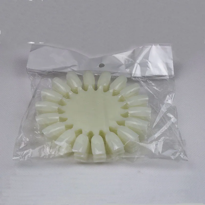 Natural ABS Nail Polish Color Chart 20tips Plastic Nail Color Display