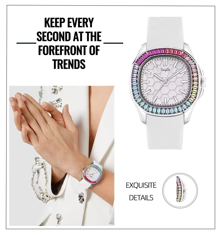 2024 New design PP Fashion Luxury Sports Chronograph Waterproof Fitness Vintage Watch Silicone Women Luxury Watch