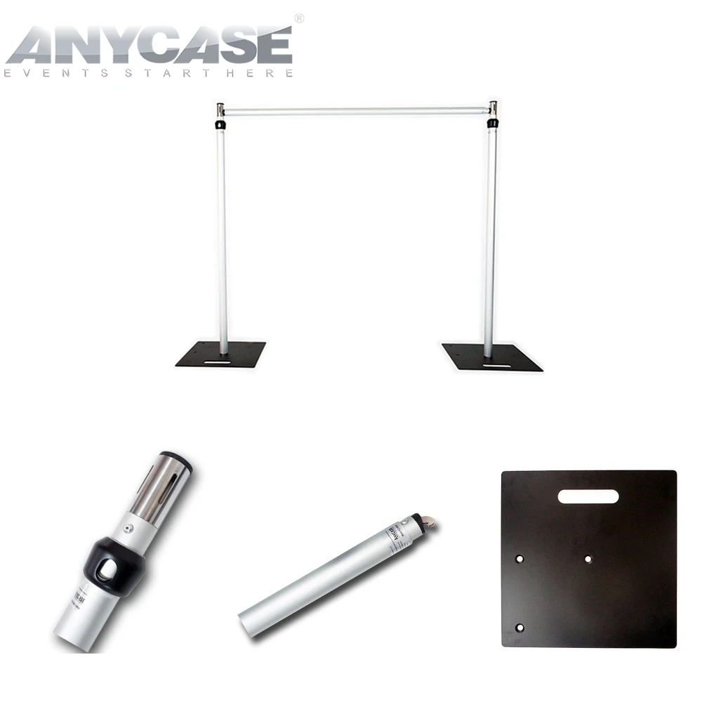 ACS Telescopic Drape Stand Stage Backdrop Aluminum  Pipe And Drape Romantic Wedding Decor