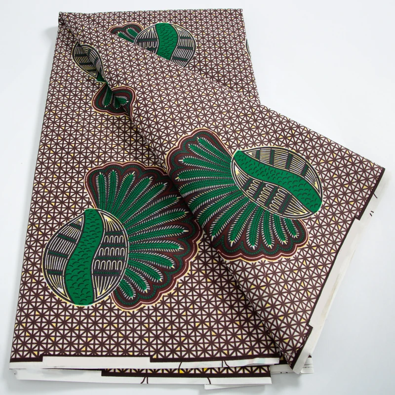 3730 New Arrival African Wax Lace Fabric 2024 Polyester Material Print Wax Lace for Women Party Dresses Sewing