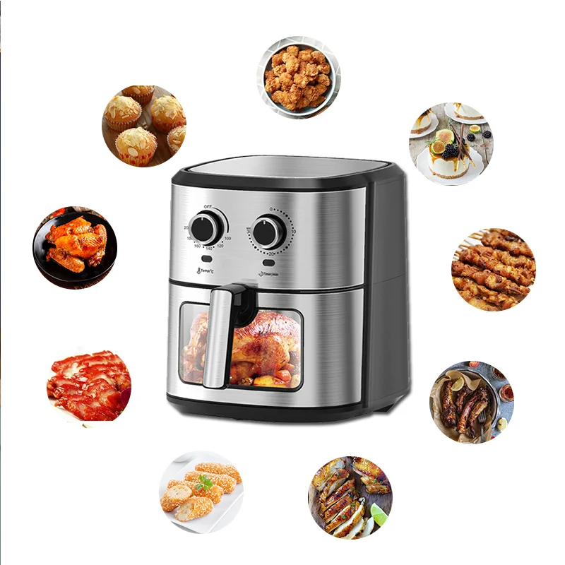 Low Fat Modern Design Big Capacity Chicken Deep Oven with 8 Cooking Presets Oiless Digital Air Fryer Dessini Air Fryer