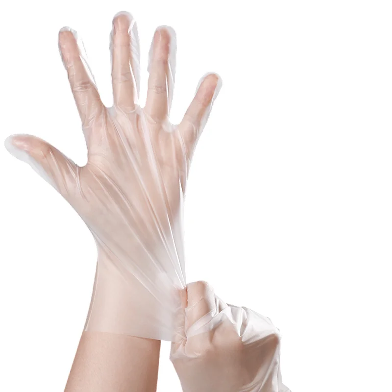 OEM пластиковые перчатки HDPE LDPE CPE TPE Перчатки для пищевой промышленности